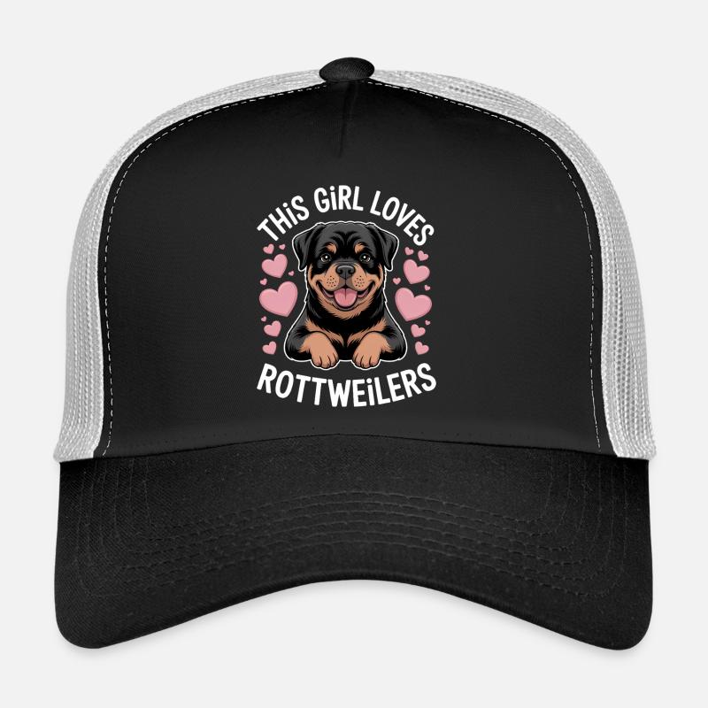 Rottweiler Spruch Mädchen Fun Rottweiler Geschenk Trucker Cap