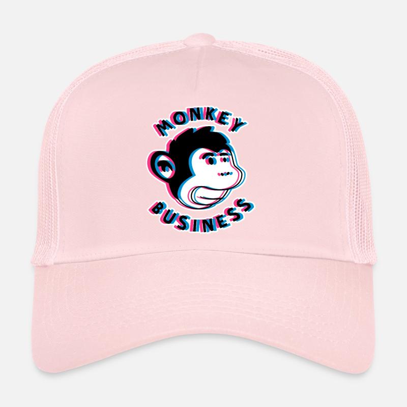Monkey Business 3D – Urban Monkey Art Trucker Cap