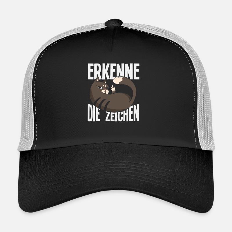 Reconnaître les signes - Message du chat effronté Casquette trucker 