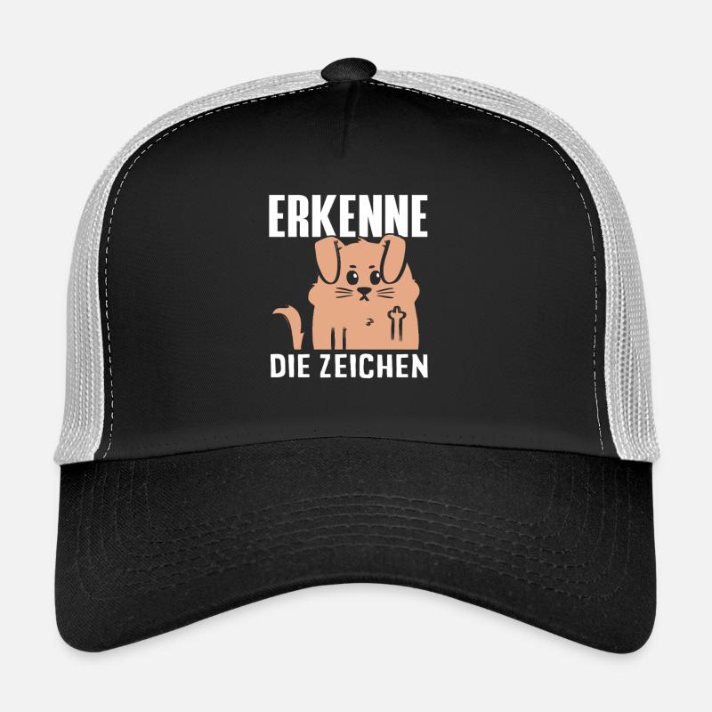 Reconnaître les signes - Dicton de chien effronté Casquette trucker 