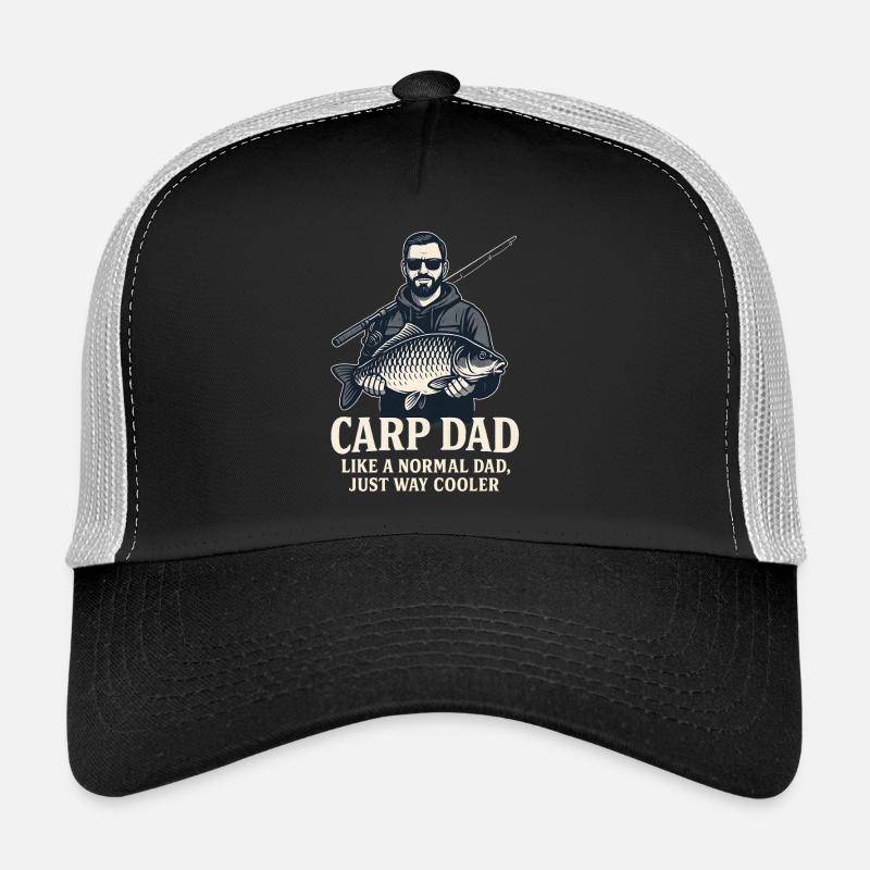 Papa carpe juste beaucoup plus frais Casquette trucker 