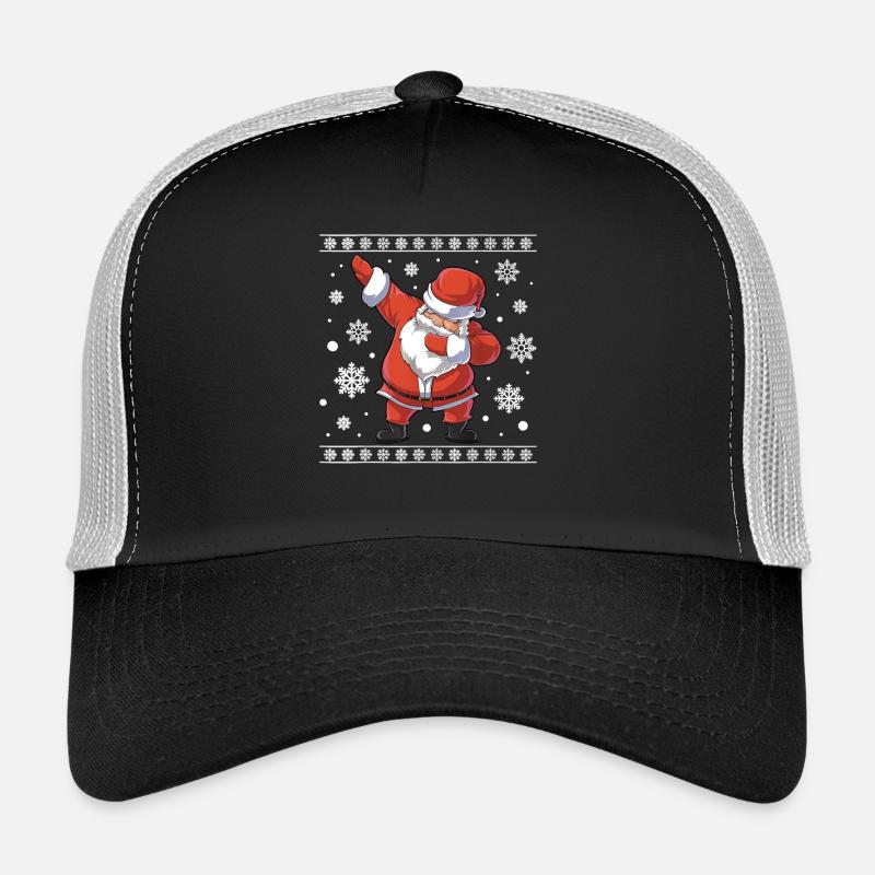 Hässlicher Weihnachts-Dab-Pullover Weihnachtsmann Tanz Lustig Trucker Cap