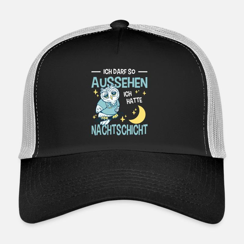 Pflegerin Geschenke Pflege Lustig Krankenpflegerin - Trucker Cap - Schwarz/Steingrau