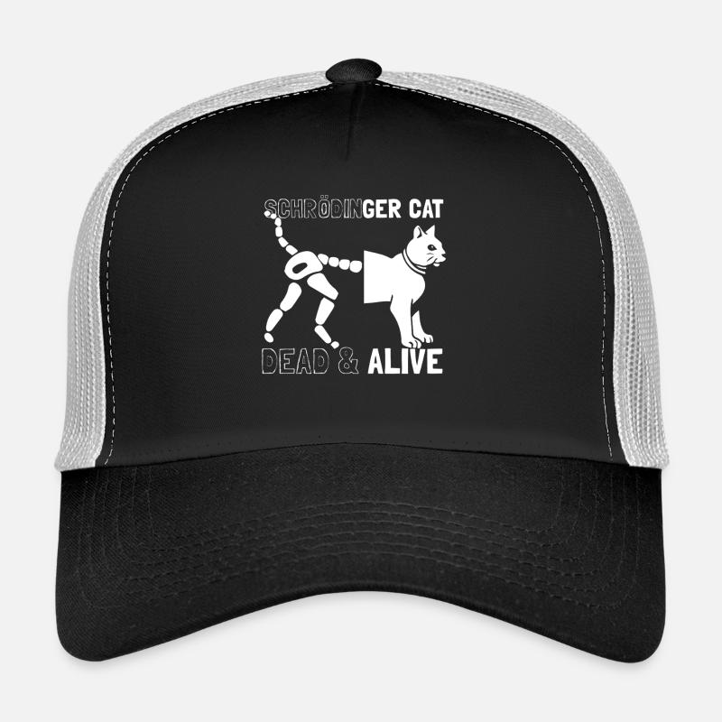 Schrödingers Katze - Trucker Cap - Schwarz/Steingrau