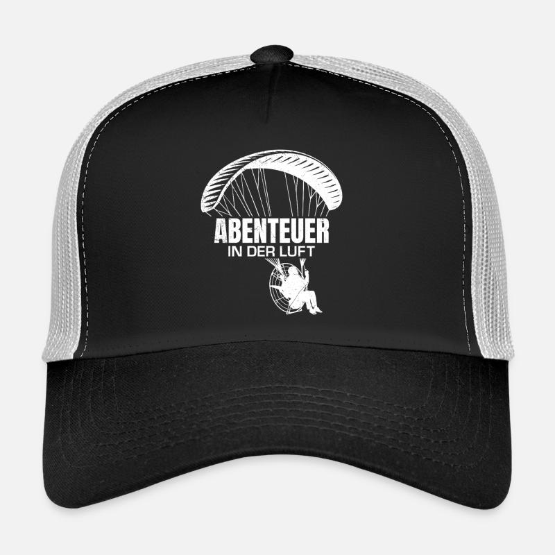 Paramoteur AVENTURE DANS L’AIR Plaisir - Casquette trucker  - noir/gris pierre