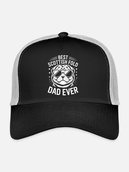 Scottish Folding Cats Scottish Fold Gift - Trucker Cap - black/stone grey