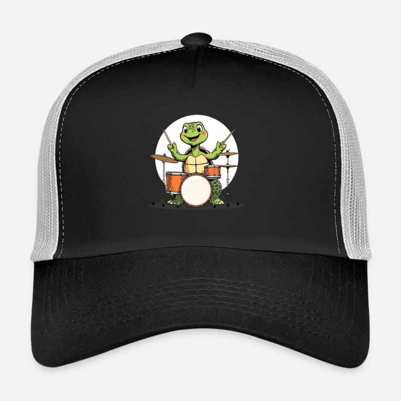 Schildkroete am Drumset Trucker Cap