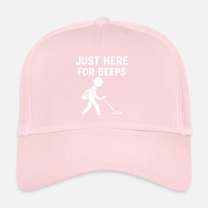 Just Here For Beeps Metal Detecting Fun Trucker Cap