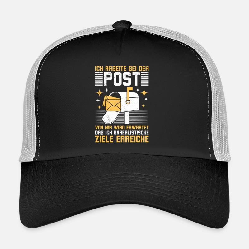 Le facteur TRAVAILLE AU BUREAU DE POSTE Plaisir Casquette trucker 