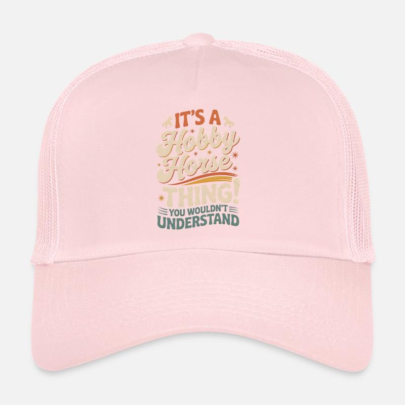 Cheval de cavalier amateur Cheval de bataille Casquette trucker 