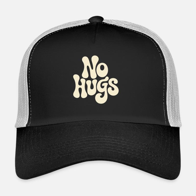 Pas de câlins s’il te plaît garde tes distances câlins antisociaux Casquette trucker 