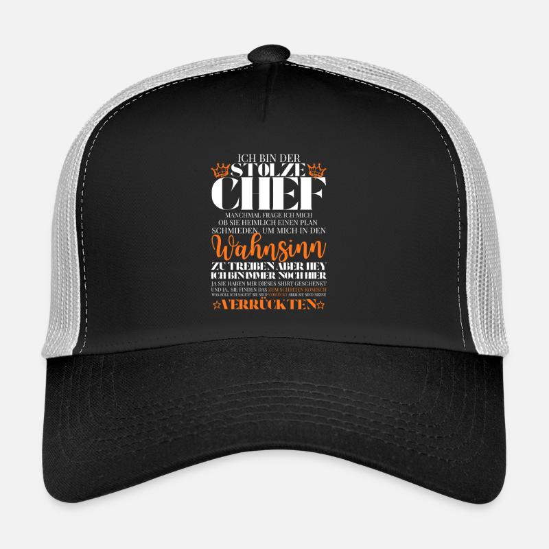 Patron d’une équipe folle – dicton des hommes Casquette trucker 