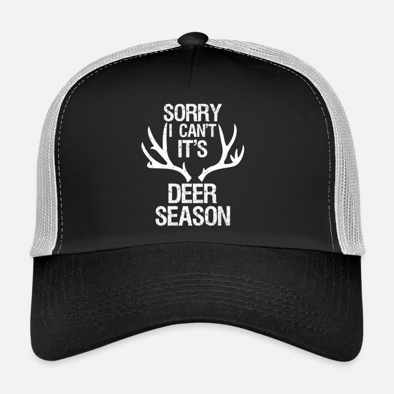 sorry I can't It's deer season - Trucker Cap - Schwarz/Steingrau