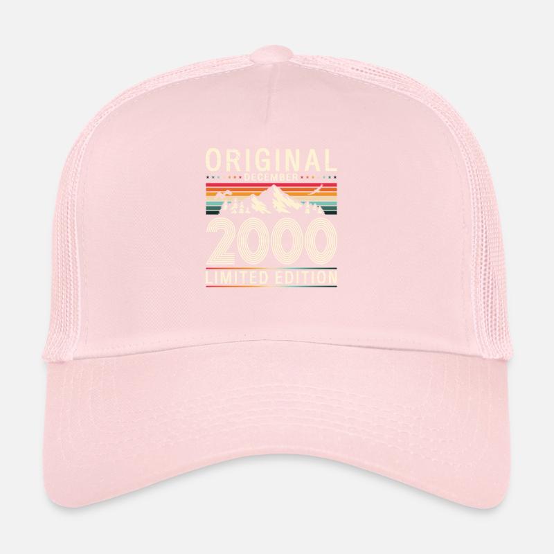 25e anniversaire Original Décembre Année 2000 Casquette trucker 