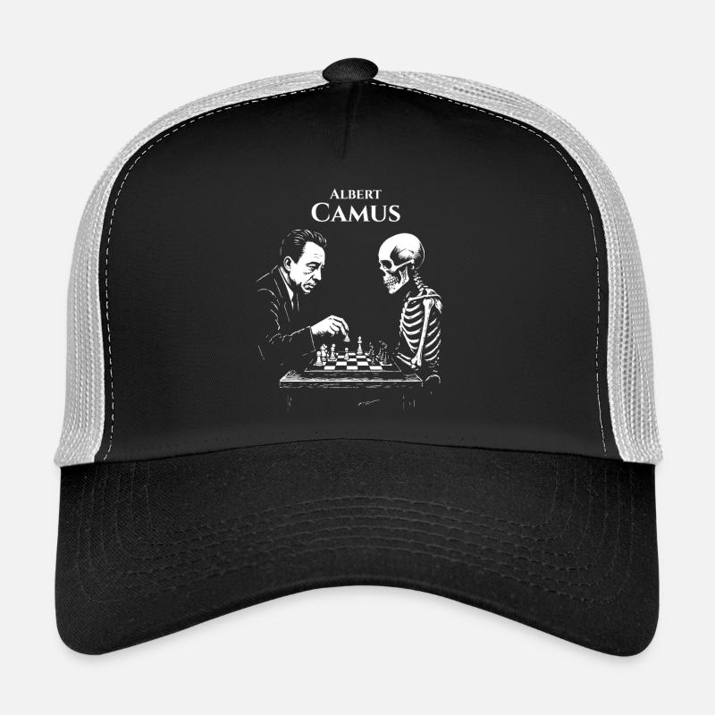 Duel d’échecs existentiel Albert Camus Casquette trucker 