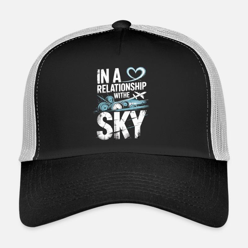 Dans une relation avec l’avion du ciel Casquette trucker 