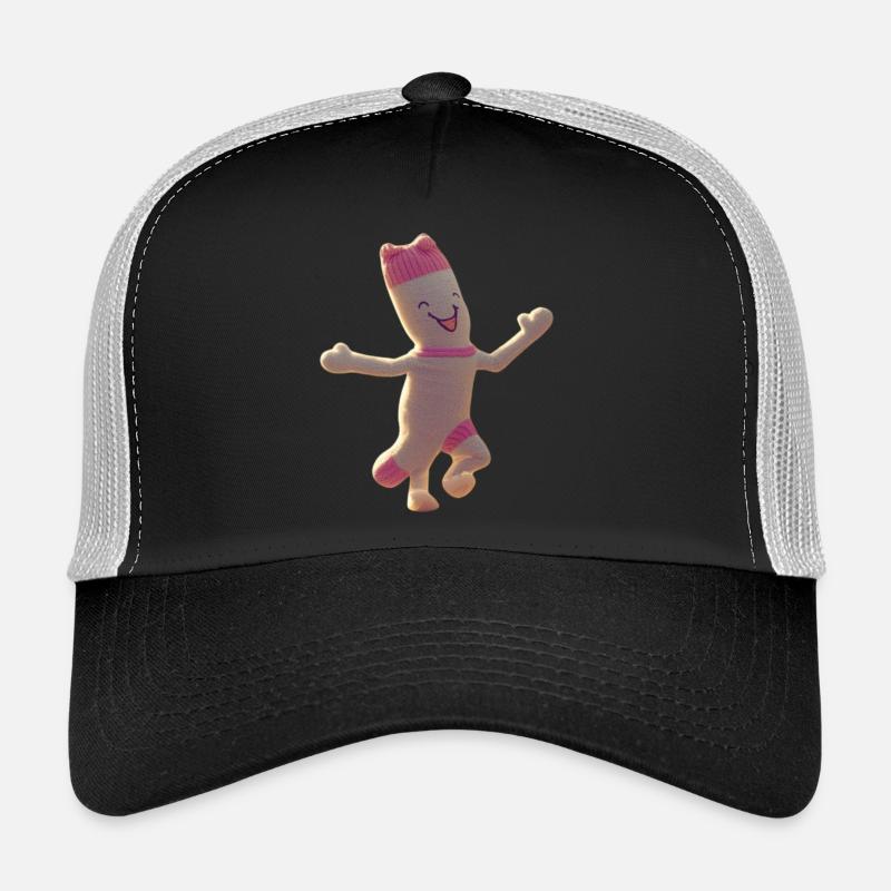 Fröhlicher Sockenfreund - Trucker Cap - Schwarz/Steingrau