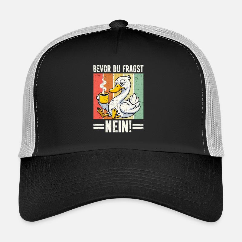 Bevor Du Fragst Nein Schwan Schlechte Laune Trucker Cap