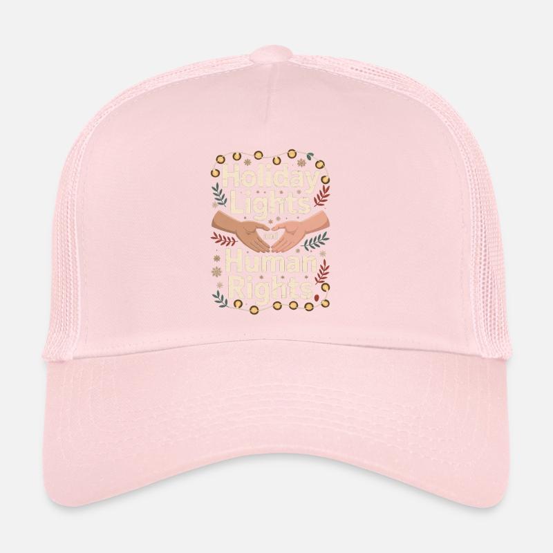Feiertagslichter und Menschenrechte Trucker Cap