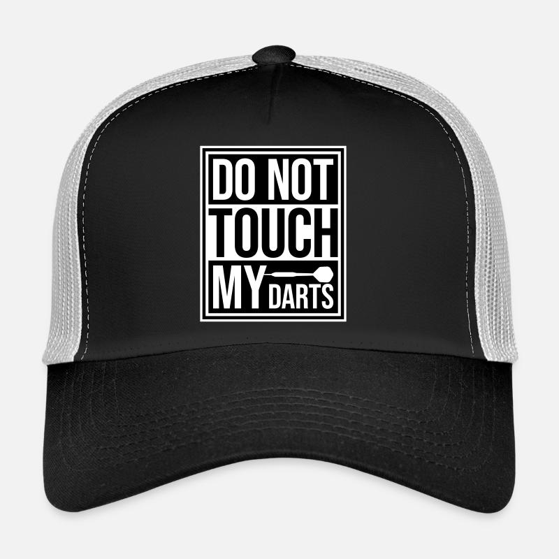Ne touchez pas à mes fléchettes Avertissement Humour du joueur de fléchettes Casquette trucker 