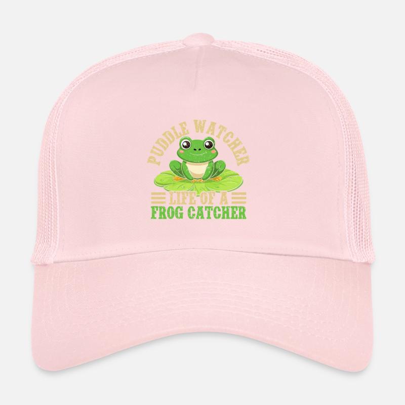 Frog Catcher Puddle Watcher Frog Trucker Cap