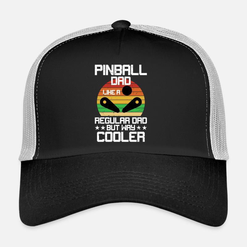 Papa de flipper humour drôle de jeu d’arcade pour flipper Casquette trucker 