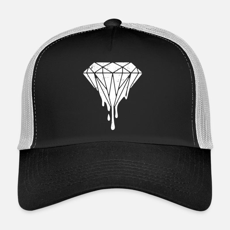 Diamond Melting Retro Vintage Trucker Cap
