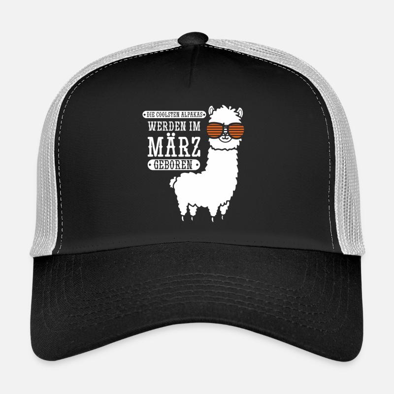 Anniversaire de mars, Alpaga Drôle de parole Casquette trucker 