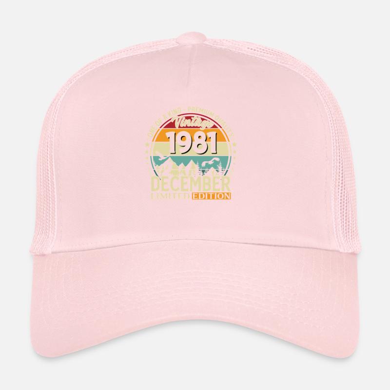 45e anniversaire Millésime Décembre 1981 Casquette trucker 