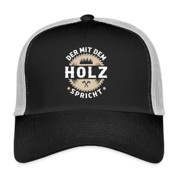 Holzfäller - Trucker Cap - Schwarz/Steingrau - Vorne