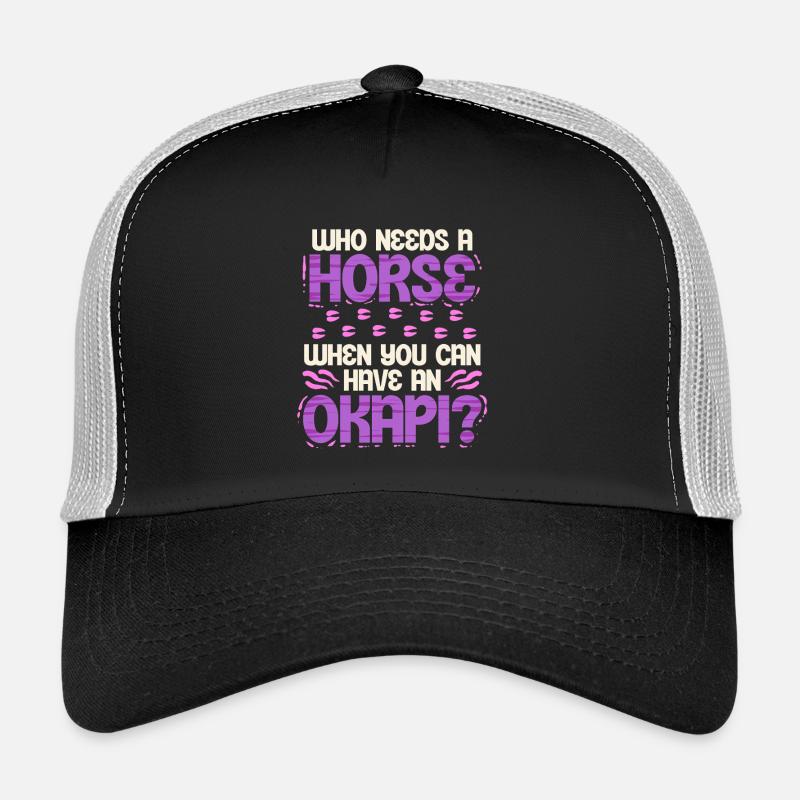 Niveau Okapi : qui a besoin d’un cheval ? Casquette trucker 