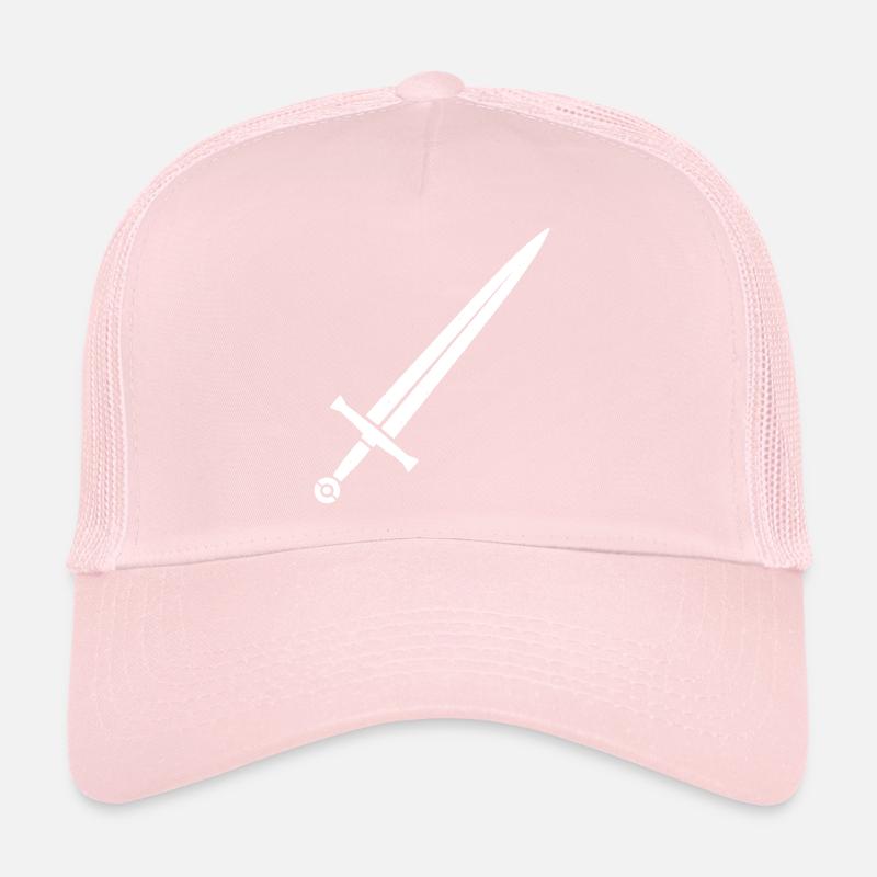 Knight Sword Medieval Fantasy Vector Trucker Cap