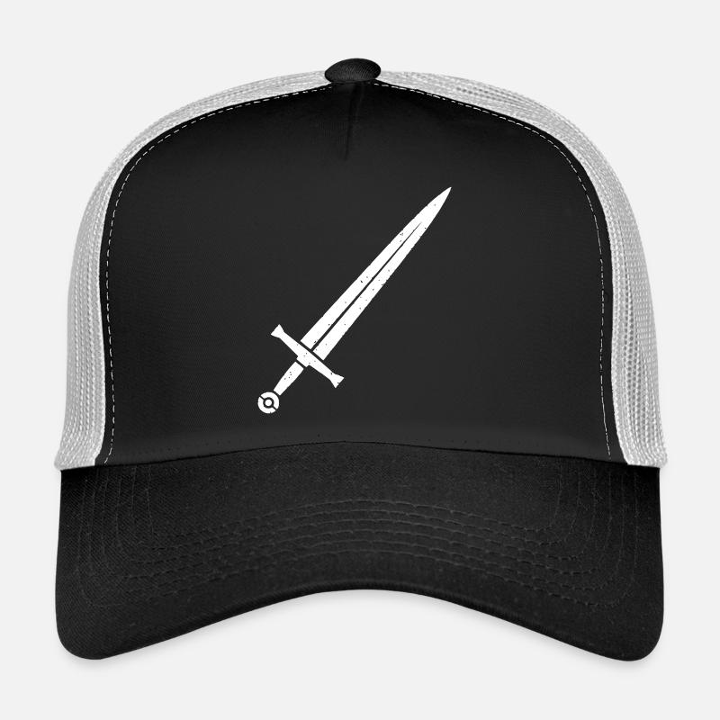 Knight Sword Medieval Fantasy Vector Trucker Cap