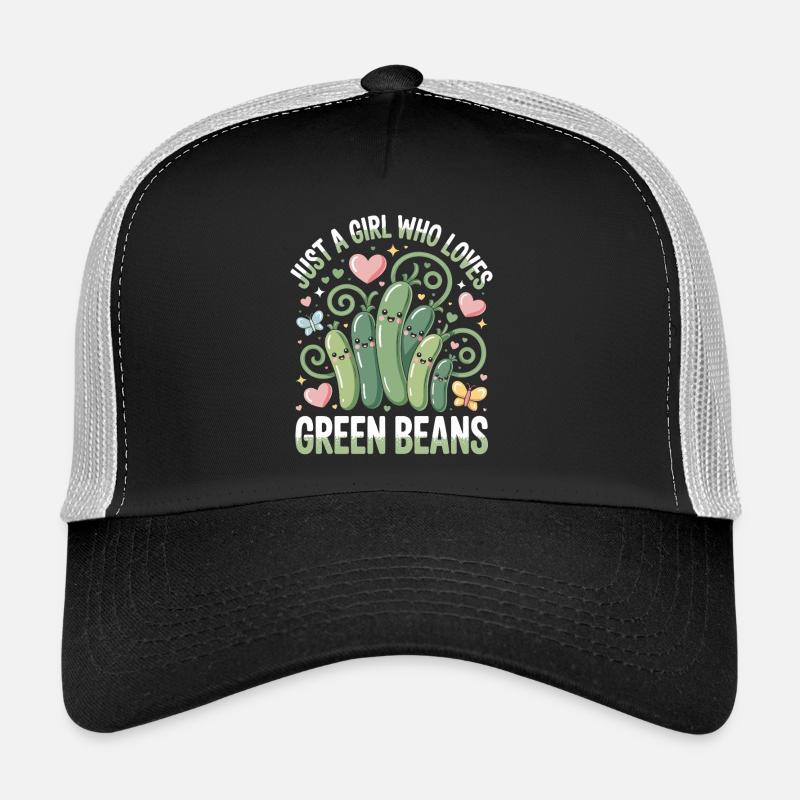 Une seule fille aime les haricots verts Casquette trucker 