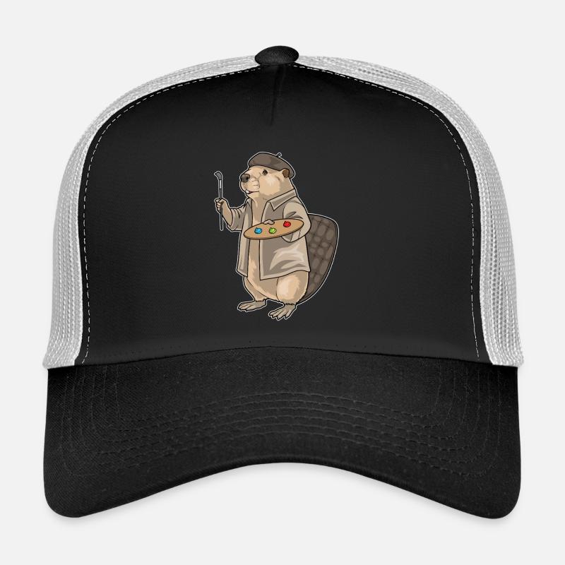 Biber Maler Pinsel Malen Trucker Cap