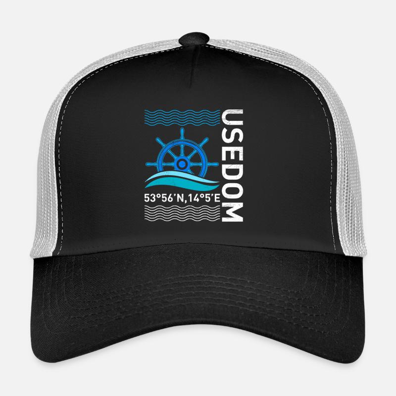 Île USEDOM Mer Baltique Vacances d’Usedom Casquette trucker 