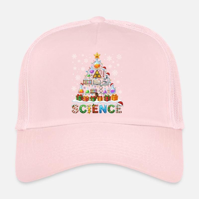 Wissenschafts Weihnachtsbaum Labor Geräte Geschenk Trucker Cap