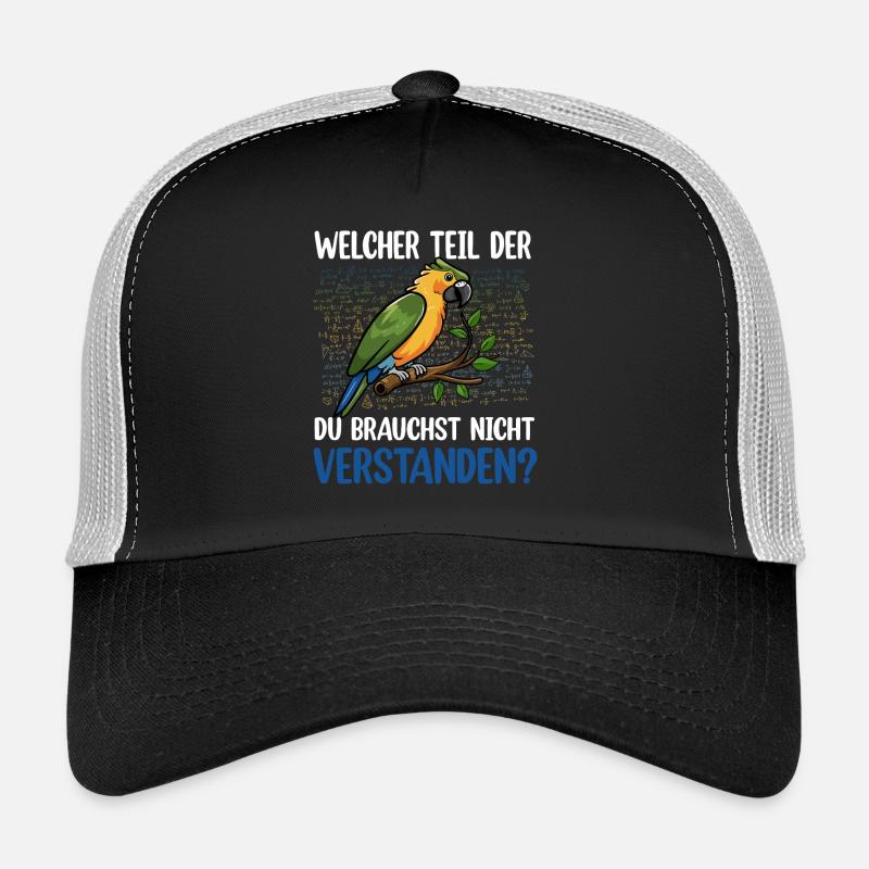 Comprendre le perroquet coloré ? Casquette trucker 