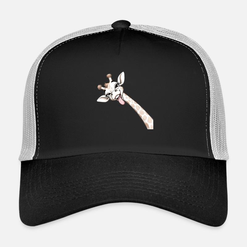 Fröhliche Giraffenzungen-Ausbreitung Trucker Cap