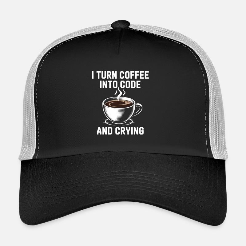 Café et programmation humoristique pour Softwar Casquette trucker 
