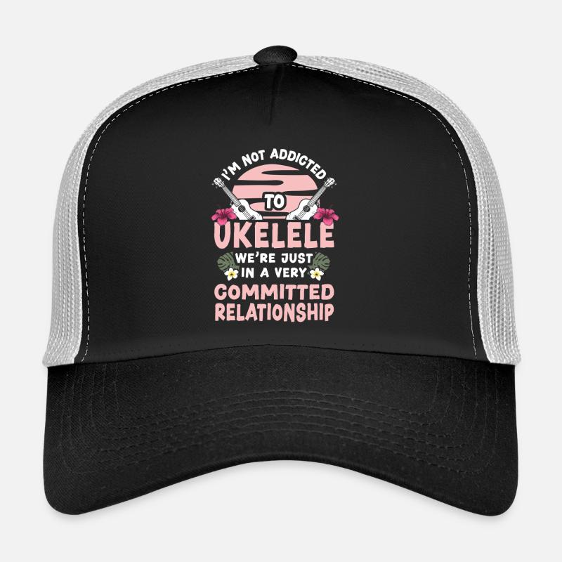 Ukulélé hawaïen Ukulélé Je ne suis pas Casquette trucker 