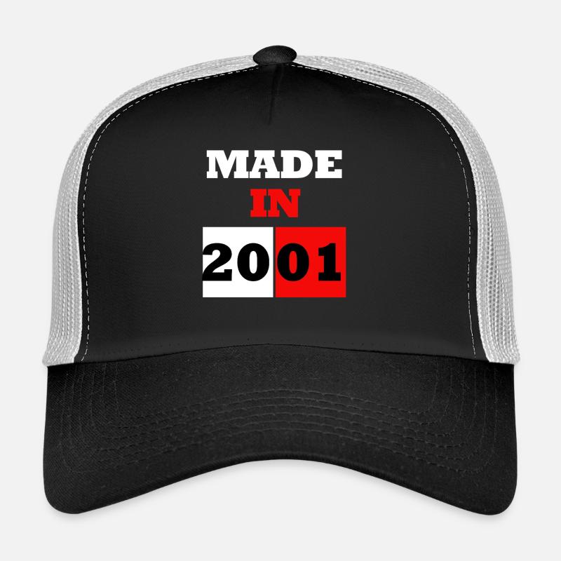 Made in 2001 Anniversaire Casquette trucker 
