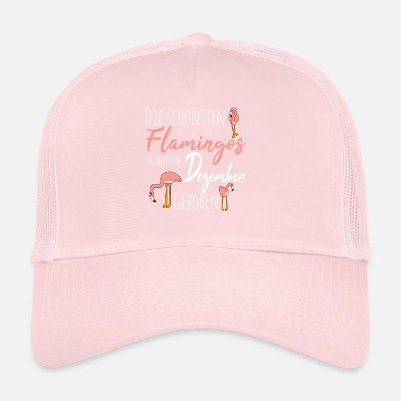 Dezember Geburtstag Flamingo Spruch Lustig Trucker Cap