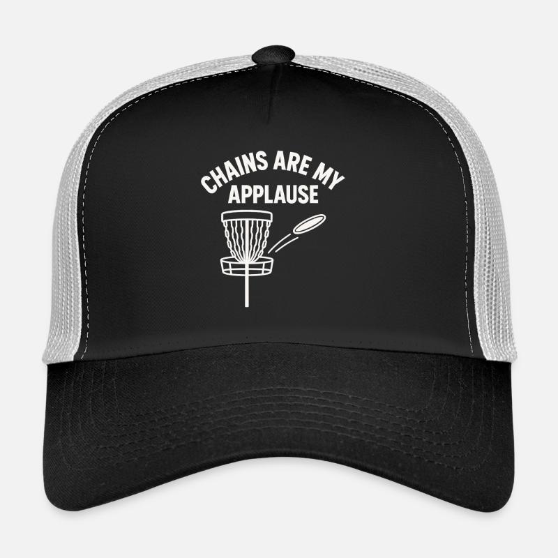Ketten Sind Mein Applaus Discgolf - Trucker Cap - Schwarz/Steingrau