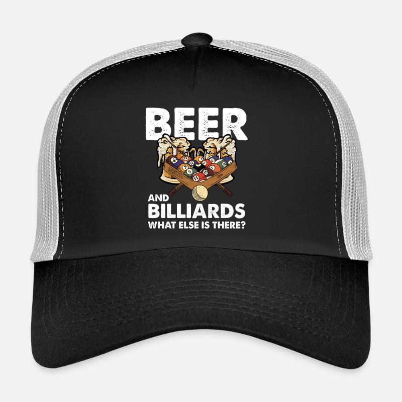 Bière et billard – soirée jeux Casquette trucker 