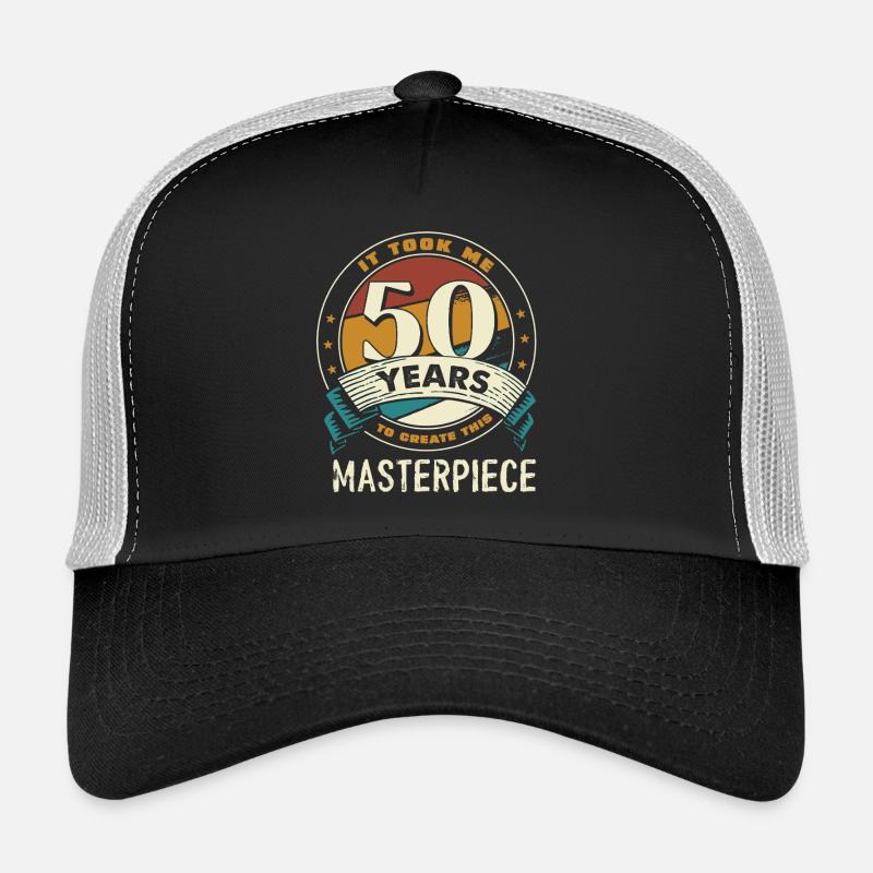 Emblème anniversaire du chef-d’œuvre des 50 ans Casquette trucker 