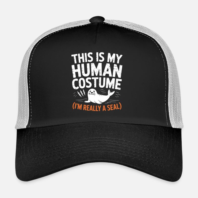 Ich bin wirklich ein Seelöwe Kostümwitz Trucker Cap