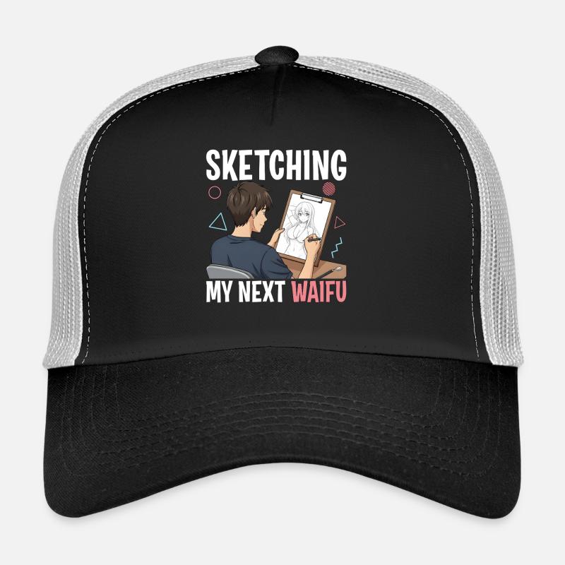 Sketching My Next Waifu Trucker Cap