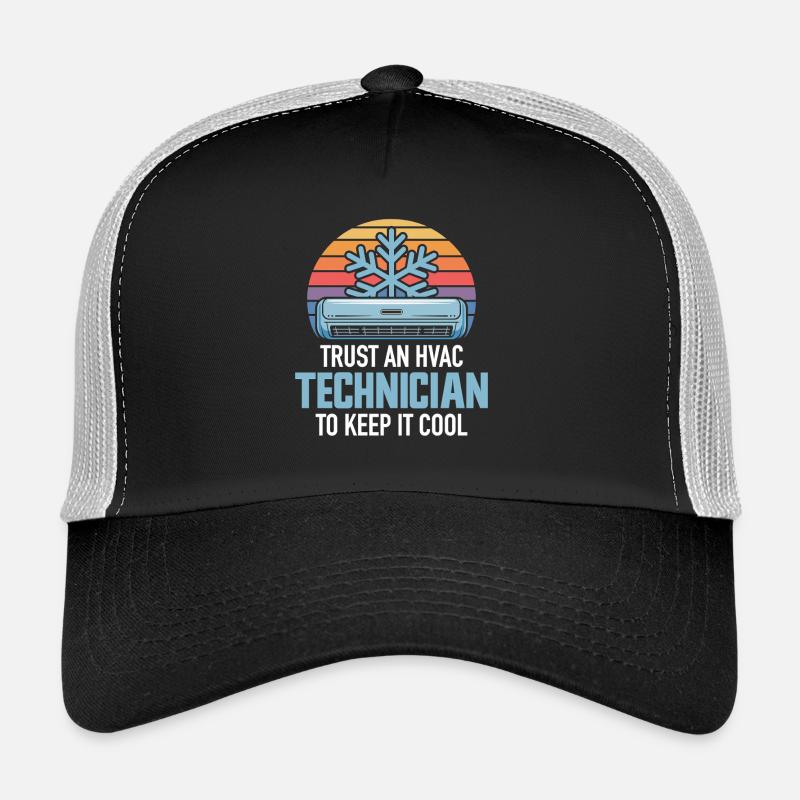 HVAC Techniker Retro Klima Experte Design Profis Trucker Cap