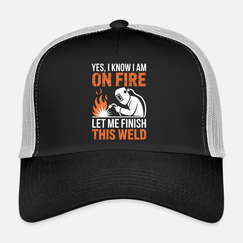 Welder Saying Profession Funny Welder Gift Trucker Cap